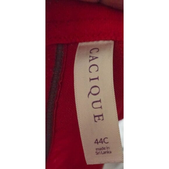 Cacique t shirt underwired lined red bra size 44C - Picture 6 of 6